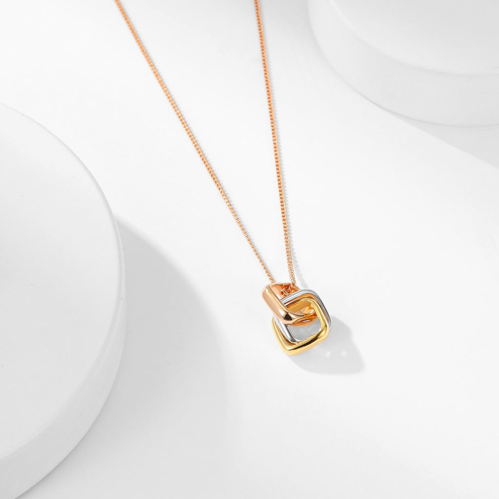 [AuraEcho]TRINITY CUSHION NECKLACE COLLECTION