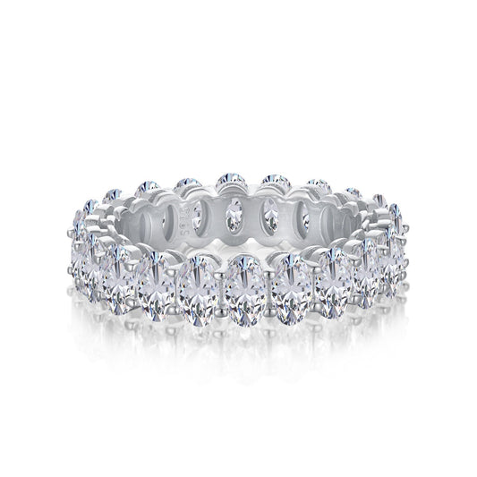 [AuraEcho]Ornate Oval Cut Tennis Ring