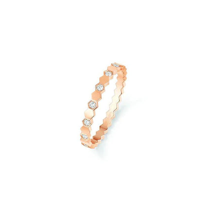 [AuraEcho]BEE LOVE RING PINK GOLD DIAMOND