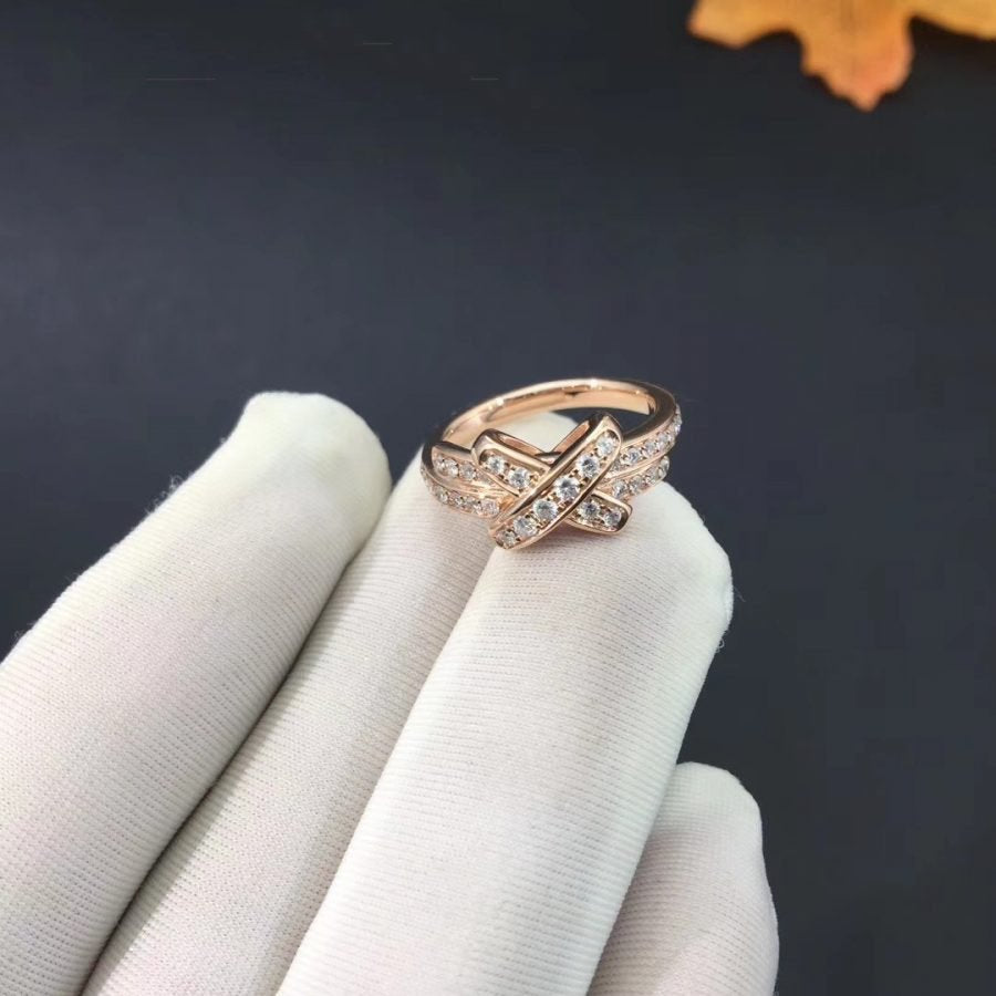 [AuraEcho]JEUX DE RING PINK GOLD DIAMOND