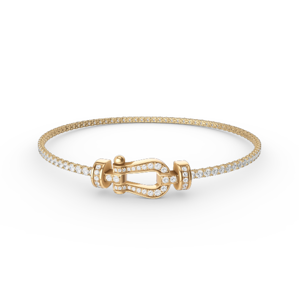 [AuraEcho]FORCE  HORSESHOE  DIAMOND TENNIS BRACELET
